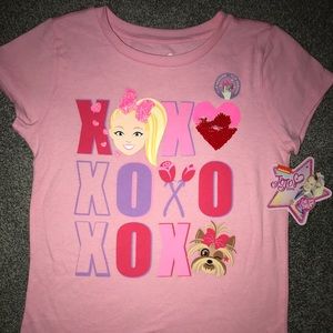 NWT JoJo Siwa Girls T Shirt XOXO L 10/12 XL 14/16